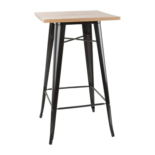 Bolero FB595 - Bistro Bar Table With Wooden Top