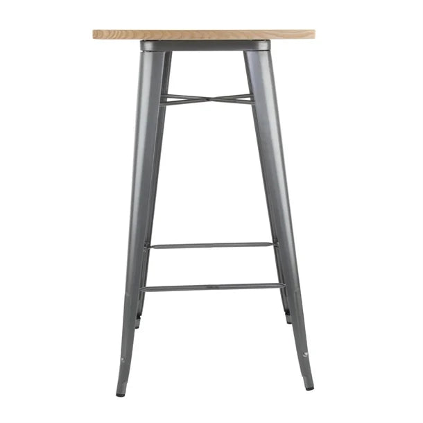 Bolero FB596 - Bistro Bar Table With Wooden Top