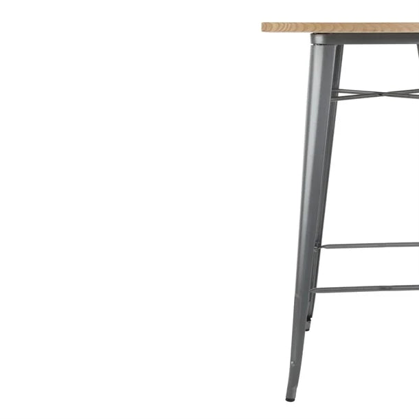 Bolero FB596 - Bistro Bar Table With Wooden Top