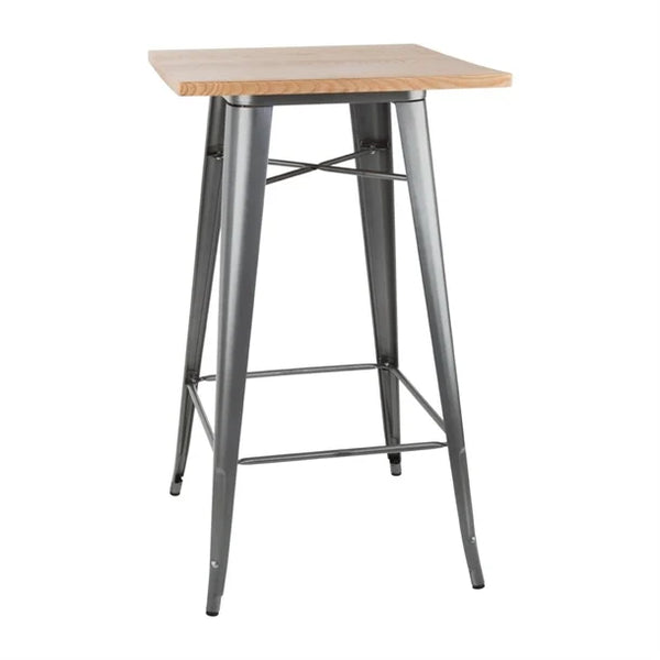 Bolero FB596 - Bistro Bar Table With Wooden Top