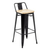 Bolero FB623 - Four Bistro High Stools with Backrest