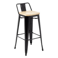 Bolero FB623 - Four Bistro High Stools with Backrest