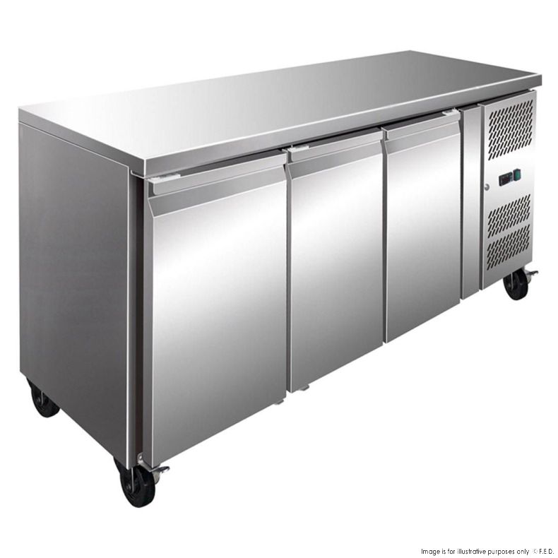 Thermaster FE3100TN - Three Door Bench Fridge