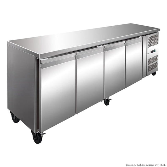 Thermaster FE4100TN - Four Door Bench Fridge