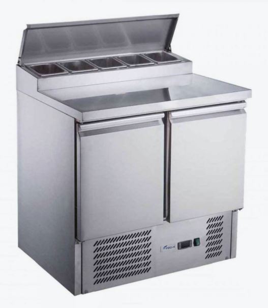 FED-X XGNS900D 2 Door Pizza Prep Fridge