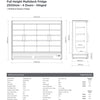 Bromic FHM2500HD-NR - Multideck Fridge