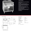 Giorik FLE941GFT - Griddle on Open Base