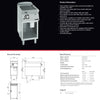 Giorik FLG92GFT - Griddle on Open Base