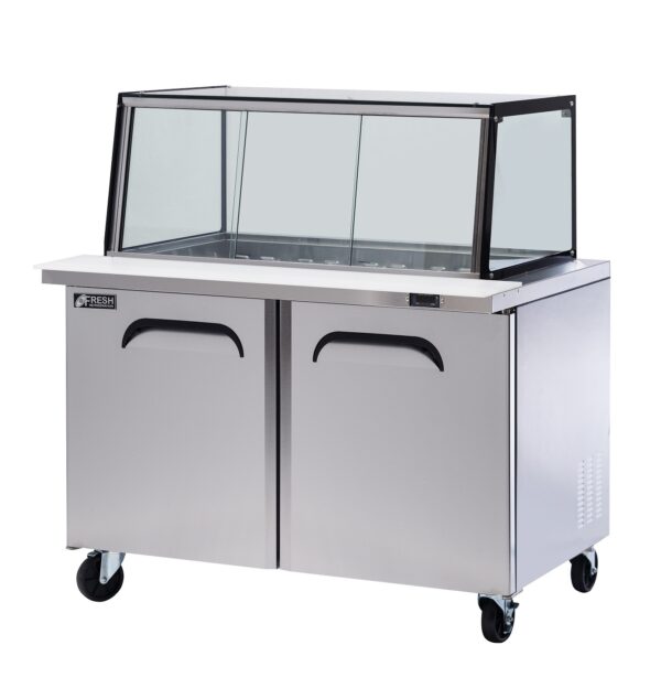 Fresh Refrigeration FMU-48GC - Glass Canopy Salad Prep Fridge