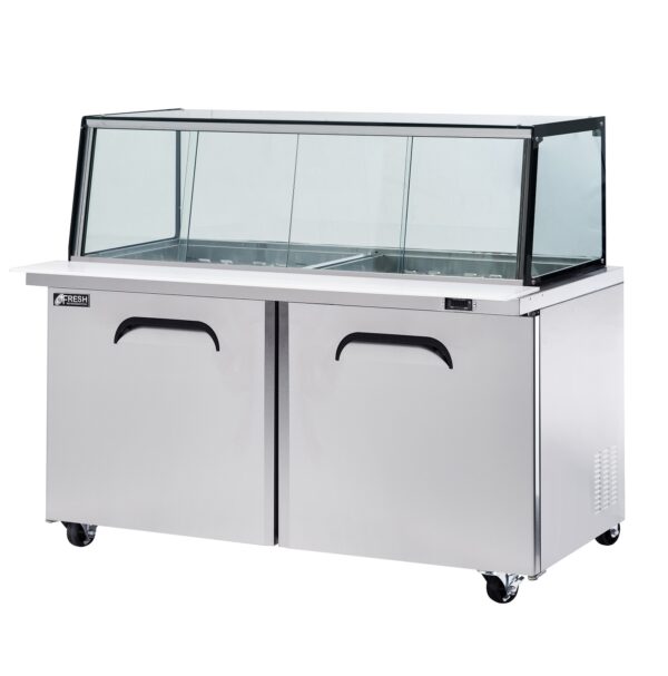 Fresh Refrigeration FMU-60GC - Glass Canopy Salad Prep Fridge