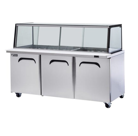 Fresh Refrigeration FMU-72GC - Glass Canopy Salad Prep Fridge