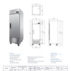 Fresh Refrigeration FRB-23FS - Upright Freezer