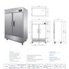 Fresh Refrigeration FRB-49FS - Upright Freezer