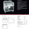 Giorik FRG941GFT - Griddle on Open Base