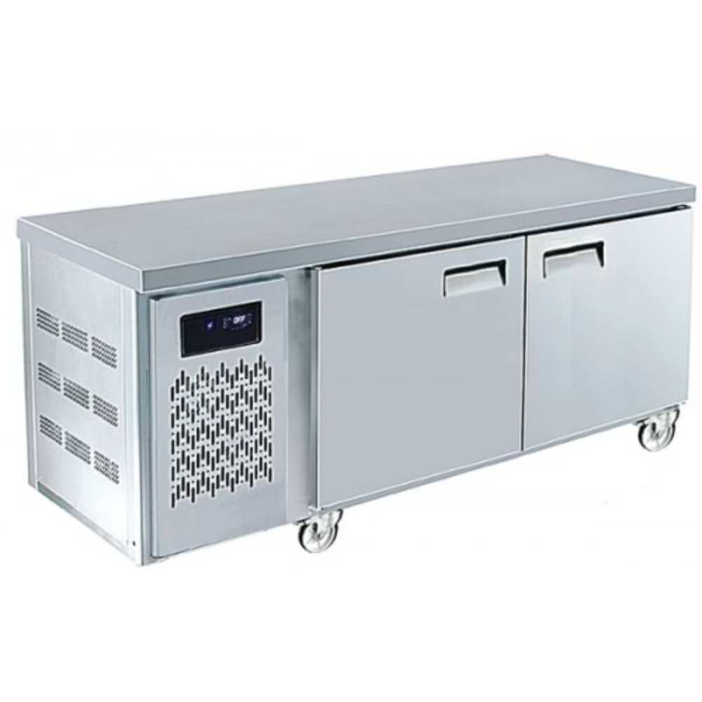 FSM DCF1200SD U Series Two Door Under Bench Fridge/Freezer SilverChef