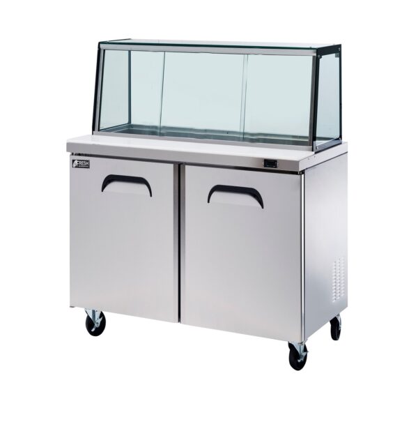 Fresh Refrigeration FSU-48GC - Glass Canopy Salad Prep Fridge