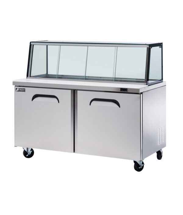 Fresh Refrigeration FSU-60GC - Glass Canopy Salad Prep Fridge