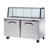 Fresh Refrigeration FSU-60GC - Glass Canopy Salad Prep Fridge