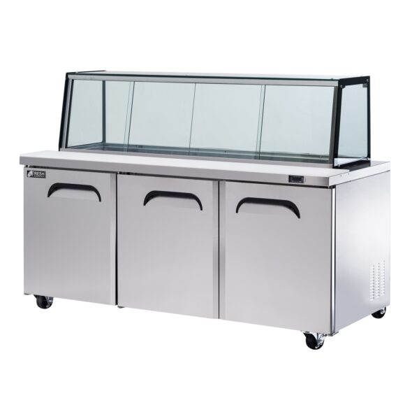 Fresh Refrigeration FSU-72GC - Glass Canopy Salad Prep Fridge