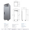 Fresh Refrigeration FTM-23FS - Upright Freezer