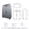 Fresh Refrigeration FTM-49RS - Upright Fridge