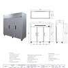 Fresh Refrigeration FTM-72RS - Upright Fridge