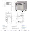 Fresh Refrigeration FTT-900 - Narrow Pizza Prep Fridge