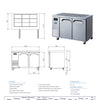 Fresh Refrigeration FTTB-1200R - Salad Prep Fridge