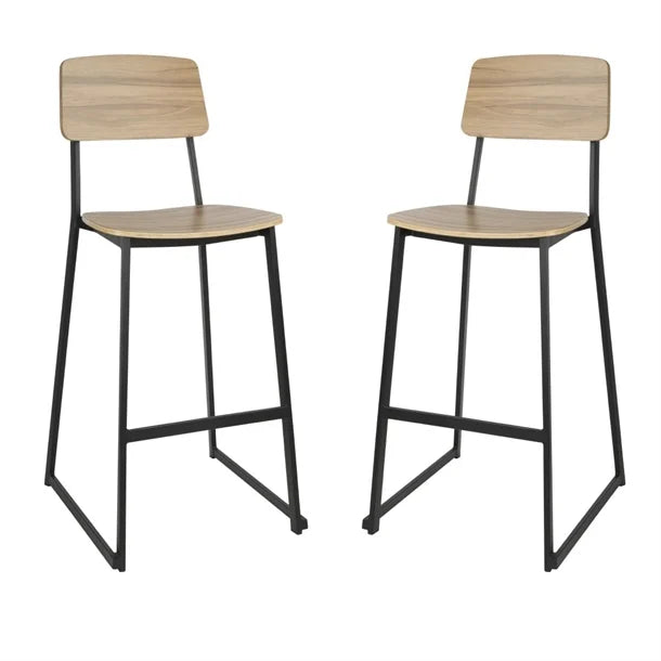 Bolero FU525 - Two Beaufort Wooden Interior High Stools