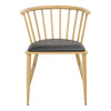 Bolero FU528 - Two Harrowdene Light Wood Effect Padded Interior Chairs