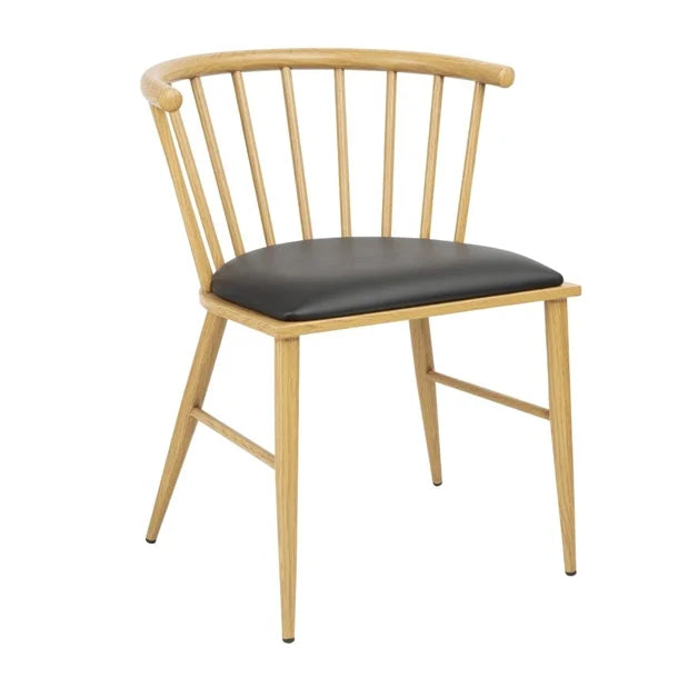 Bolero FU528 - Two Harrowdene Light Wood Effect Padded Interior Chairs