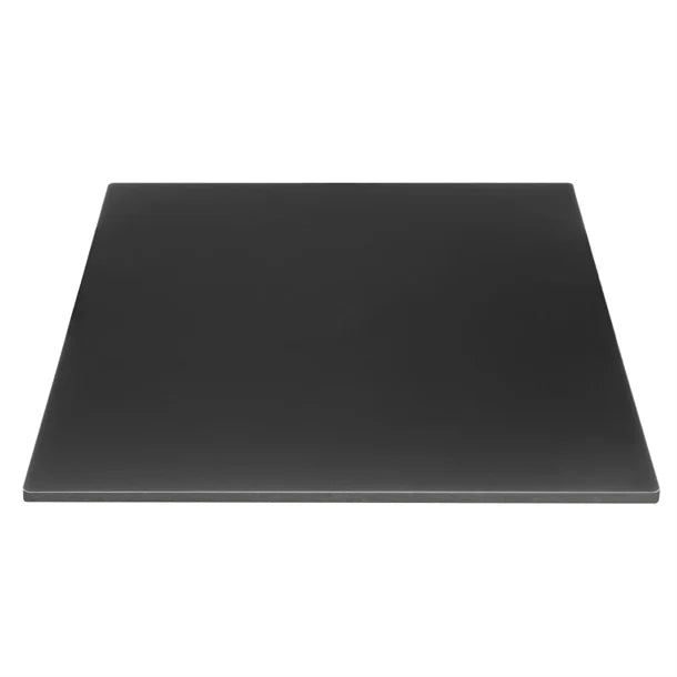 Bolero FU530 - Matte Black Square Outdoor Table Top 700mm