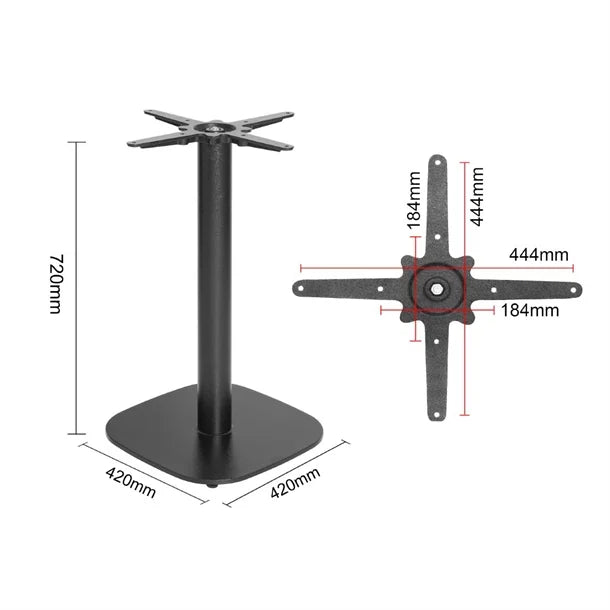 Bolero FU546 - Black Cast Iron Table Base