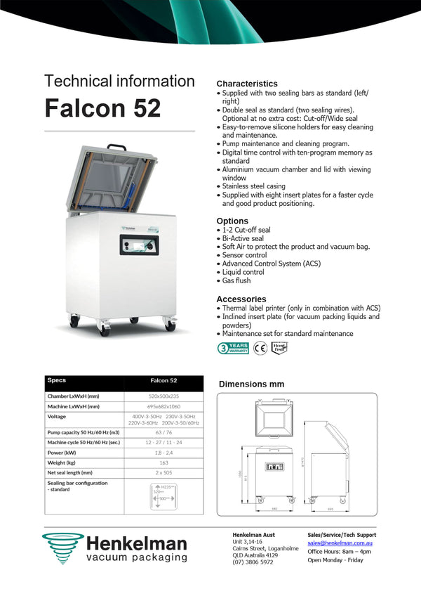 Henkelman Falcon 52 - Vacuum Packaging Machine