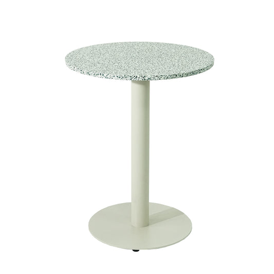Forest Mist Terrazzo With Shell White RD450 Table Base
