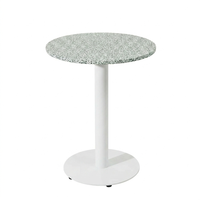 Forest Mist Terrazzo with White RD450 Table Base