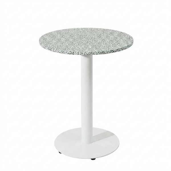 Forest Mist Terrazzo with White RD450 Table Base