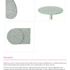Forest Mist Terrazzo With Black RD450 Table Base