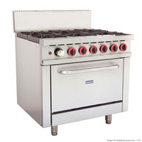 Gasmax GBS6TLPG - 6 Burner Range Oven