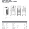 Bromic GD0500LF - Upright Display Fridge