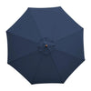Bolero GG496 - 2.5m Navy Blue Round Pulley Umbrella
