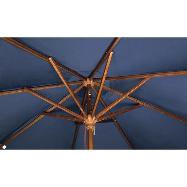Bolero GG497 - 3m Navy Blue Round Pulley Umbrella