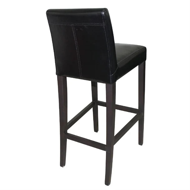 Bolero GG651 - Faux Leather High Bar Stool with Full Back