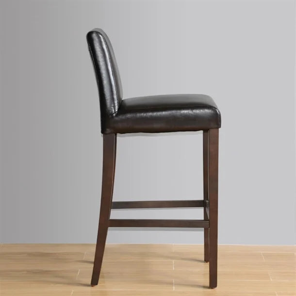 Bolero GG651 - Faux Leather High Bar Stool with Full Back