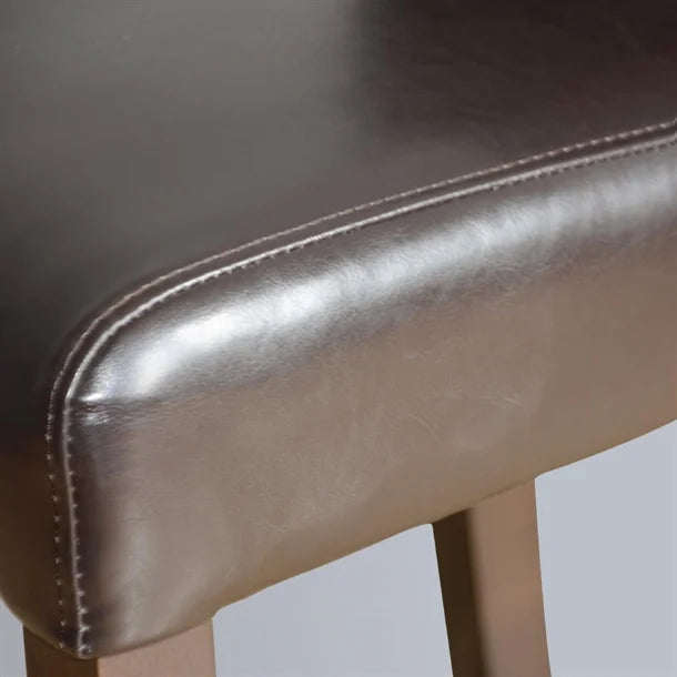 Bolero GG651 - Faux Leather High Bar Stool with Full Back