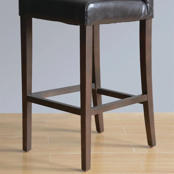 Bolero GG651 - Faux Leather High Bar Stool with Full Back