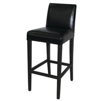 Bolero GG651 - Faux Leather High Bar Stool with Full Back