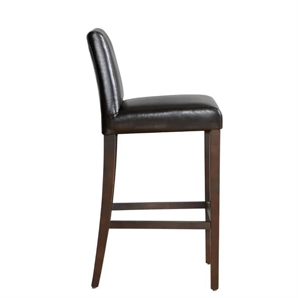 Bolero GG652 - Faux Leather High Bar Stool with Full Back
