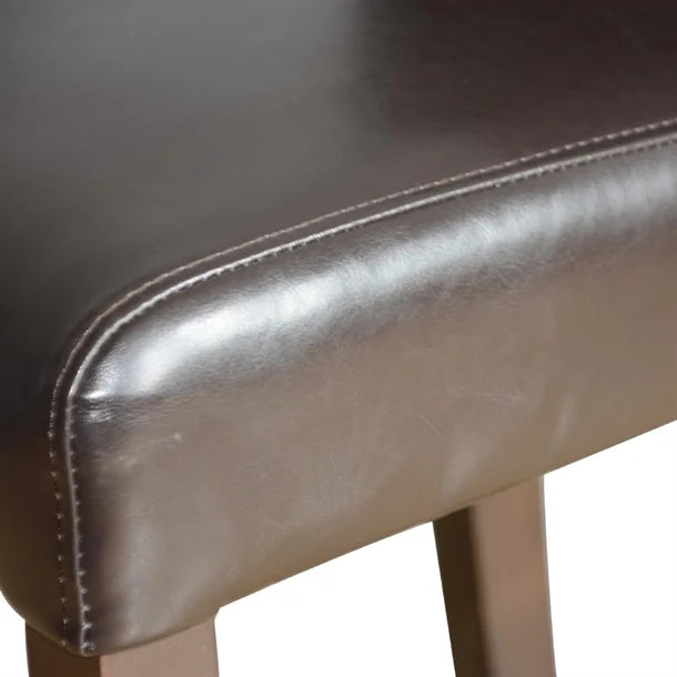 Bolero GG652 - Faux Leather High Bar Stool with Full Back