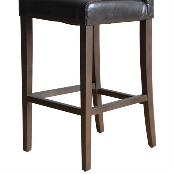 Bolero GG652 - Faux Leather High Bar Stool with Full Back